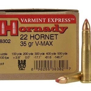 22 Hornet 35 Grain V-Max Hornady Varmint Express - 25 Rounds