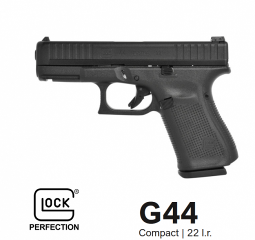 GLOCK 44 .22LR WITH 2 10 ROUND MAGS BLUE LABEL PROGRAM